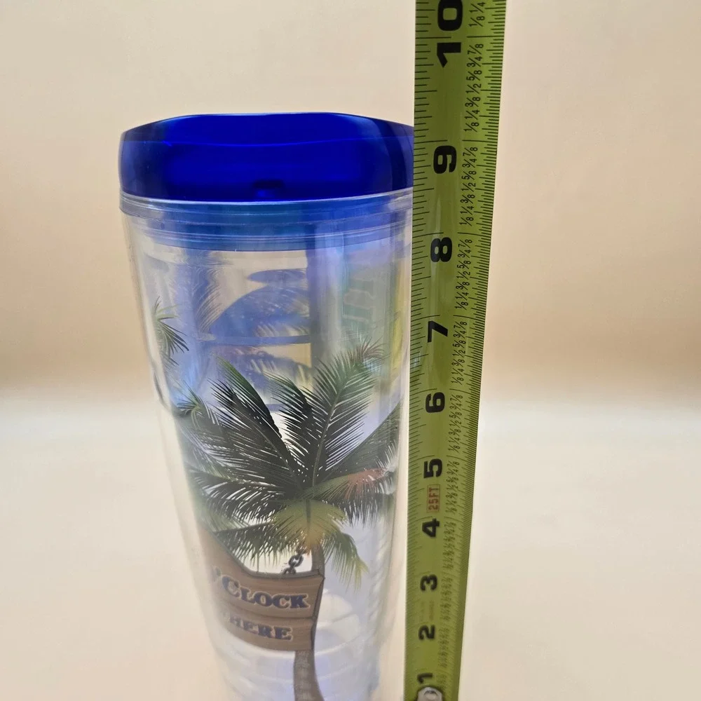 Margaritaville 26oz Insulated Tumbler It's‎ 5 O'Clock Somewhere Blue Lid USA